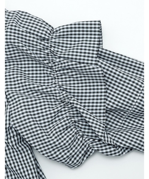 Little sunny bite(リトルサニーバイト)の「【8】【it】【Little Sunny Bite】checker long jacket(ブルゾン・レディース・ピンク/ブラック/ブルー・MEDIUM/SMALL)」の11枚目の写真