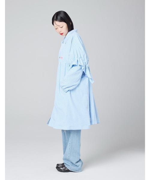 Little sunny bite(リトルサニーバイト)の「【8】【it】【Little Sunny Bite】checker long jacket(ブルゾン・レディース・ピンク/ブラック/ブルー・MEDIUM/SMALL)」の16枚目の写真