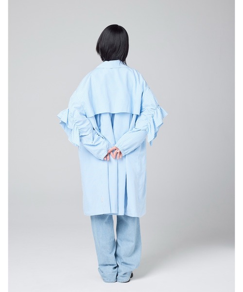 Little sunny bite(リトルサニーバイト)の「【8】【it】【Little Sunny Bite】checker long jacket(ブルゾン・レディース・ピンク/ブラック/ブルー・MEDIUM/SMALL)」の17枚目の写真