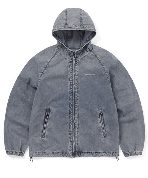 SP-Logo Denim Windbreaker
