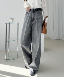 Ada.（エイダ）の「センタープレス ワイド デニムパンツ（デニムパンツ）」