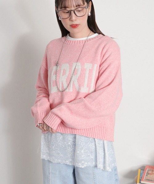 cepo(セポ)の「〈レイヤードコーデの必需品♪〉天竺レースロングスリーブTee(Tシャツ/カットソー・レディース・オフホワイト/ブラック・M)」の6枚目の写真