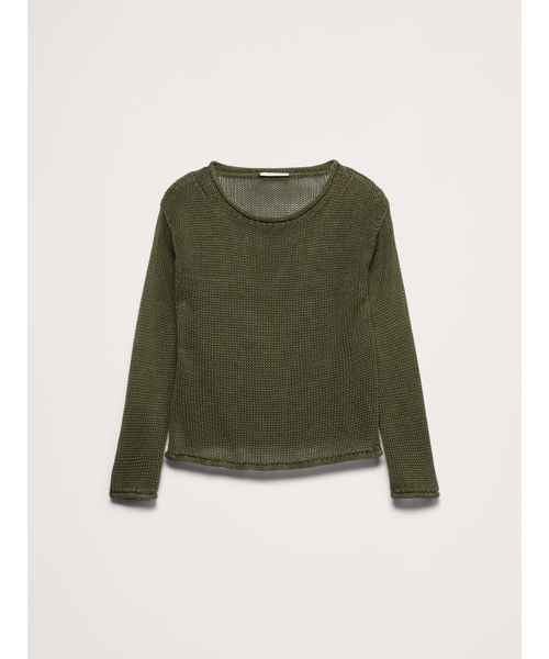 Banana Republic(バナナリパブリック)の「エアルーム リネン ボートネック セーター(ニット/セーター・レディース・ベージュ/オリーブ/ベージュ系その他・L/M/S/XS)」の6枚目の写真