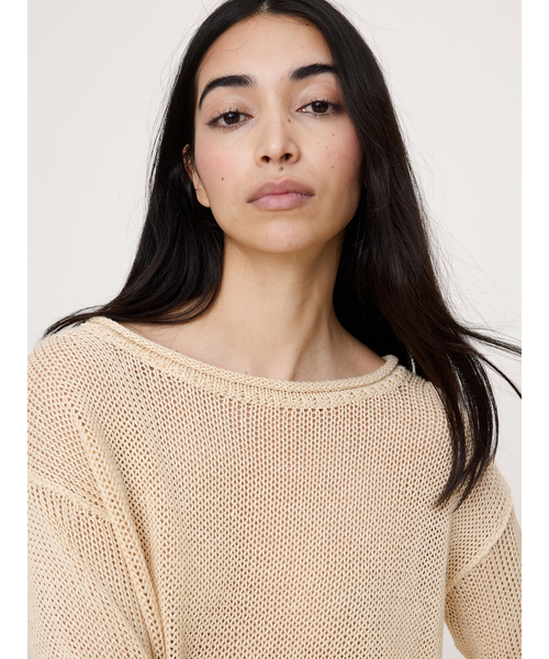 Banana Republic(バナナリパブリック)の「エアルーム リネン ボートネック セーター(ニット/セーター・レディース・ベージュ/オリーブ/ベージュ系その他・L/M/S/XS)」の7枚目の写真