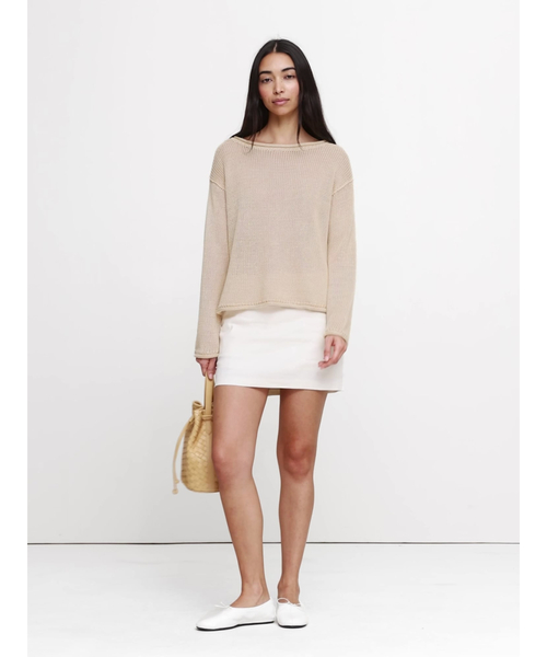 Banana Republic(バナナリパブリック)の「エアルーム リネン ボートネック セーター(ニット/セーター・レディース・ベージュ/オリーブ/ベージュ系その他・L/M/S/XS)」の9枚目の写真