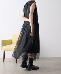 《2点セット/マルチウェイ》ジャガードチュールセットワンピース【SUM1 STYLE(スミスタイル)】