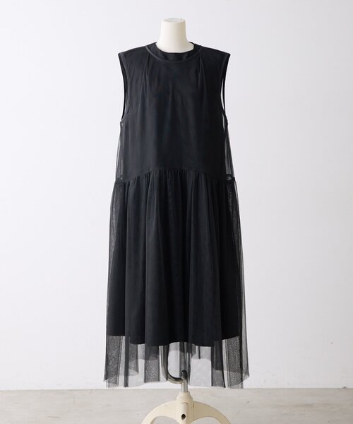 ear PAPILLONNER(イアパピヨネ)の「《2点セット/マルチウェイ》ジャガードチュールセットワンピース【SUM1 STYLE(スミスタイル)】(ワンピース・レディース・ブラック・FREE)」の16枚目の写真
