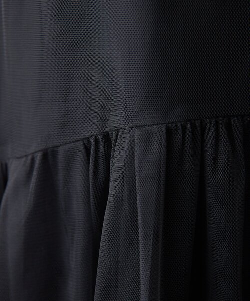 ear PAPILLONNER(イアパピヨネ)の「《2点セット/マルチウェイ》ジャガードチュールセットワンピース【SUM1 STYLE(スミスタイル)】(ワンピース・レディース・ブラック・FREE)」の10枚目の写真