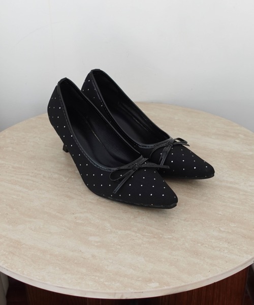 unnu(ユヌ)の「ドットパンプス(パンプス・レディース・ブラック/アイボリー・23.5cm/24.5cm)」の10枚目の写真