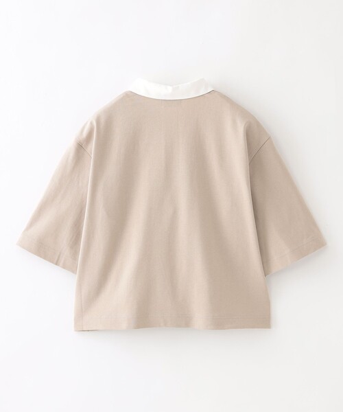 MACKINTOSH PHILOSOPHY(マッキントッシュ フィロソフィー)の「ラガーポロカットソー(Tシャツ/カットソー・レディース・ブラック/ベージュ/ダークネイビー・38)」の4枚目の写真