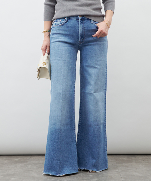 mother（マザー）の「【MOTHER/マザー】THE ROLLER FRAY（デニムパンツ・レディース・エメラルドブルー・26/25/24/27）」の2枚目の写真