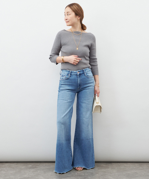 mother（マザー）の「【MOTHER/マザー】THE ROLLER FRAY（デニムパンツ・レディース・エメラルドブルー・26/25/24/27）」の8枚目の写真