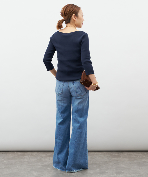 mother（マザー）の「【MOTHER/マザー】THE ROLLER FRAY（デニムパンツ・レディース・エメラルドブルー・26/25/24/27）」の21枚目の写真