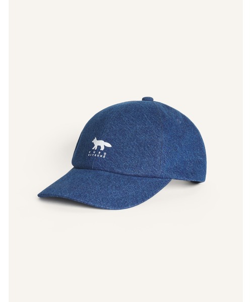 Maison Kitsune メゾンキツネ　キャップ 新作 MAISON KITSUNE x KURO ATELIER DENIM CAP（キャップ）｜Maison