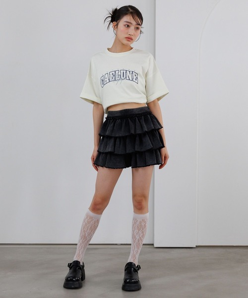 repipi armario(レピピ アルマリオ)の「Acidティアードスカート(スカート・キッズ・ブラック/ブルー/ピンク・SMALL/MEDIUM/LARGE)」の4枚目の写真