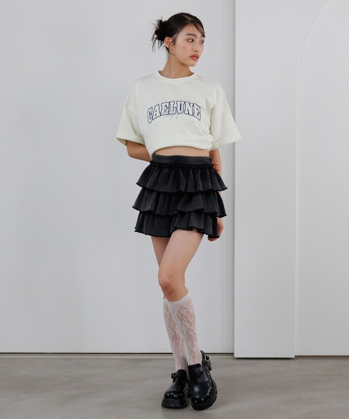 repipi armario(レピピ アルマリオ)の「Acidティアードスカート(スカート・キッズ・ブラック/ブルー/ピンク・SMALL/MEDIUM/LARGE)」の5枚目の写真