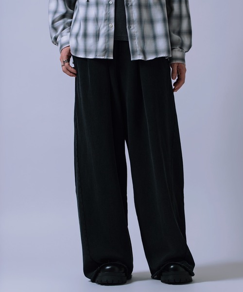 improves(インプローブス)の「裏毛 ワイド カーブパンツ(スウェットパンツ・メンズ・ブラック/チャコール・LARGE/SMALL/MEDIUM)」の9枚目の写真