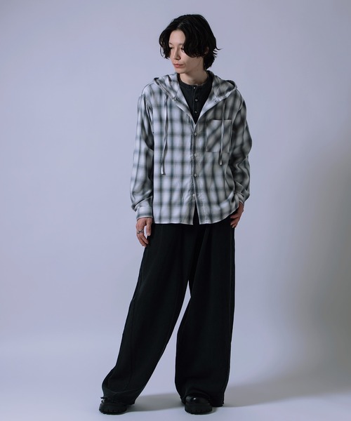 improves(インプローブス)の「裏毛 ワイド カーブパンツ(スウェットパンツ・メンズ・ブラック/チャコール・LARGE/SMALL/MEDIUM)」の12枚目の写真