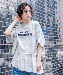 GEORGE'S（ジョージズ）の「サガラ刺繍ミニウラケＴ（Tシャツ/カットソー）」