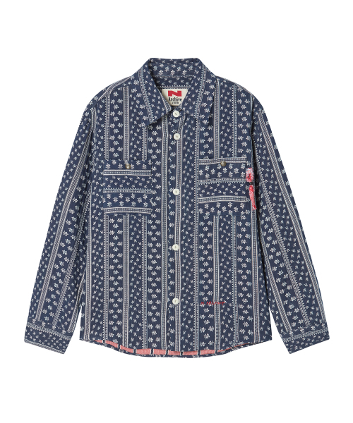 Beyond Closet（-）の「[コレクションライン] ダブルフェイスポイントシャツジャケット ネイビー（シャツ/ブラウス・メンズ・その他・LARGE/MEDIUM）」の2枚目の写真