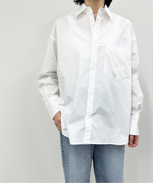 THE FLATS(ザフラッツ)の「ST:THE FLATS BIG SHIRT / ビッグシャツ(シャツ/ブラウス・レディース・ホワイト・FREE)」の1枚目の写真
