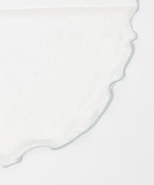 green label relaxing（グリーンレーベルリラクシング）の「GLR サークル ポケットチーフ（ポケットチーフ・メンズ・ホワイト・FREE）」の3枚目の写真