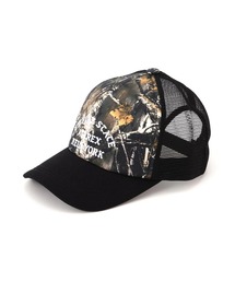 直営店限定】RHINESTONE VARSITY LOGO MESH CAP（キャップ）｜AVIREX