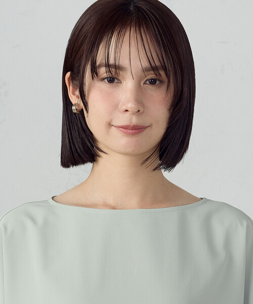 COMME CA ISM(コムサイズム)の「【UVカット・接触冷感・吸水速乾】クールコンフォート Tブラウス(シャツ/ブラウス・レディース・チャコール/ネイビー/イエロー/サックスブルー/オフホワイト/セージグリーン・FREE)」の19枚目の写真