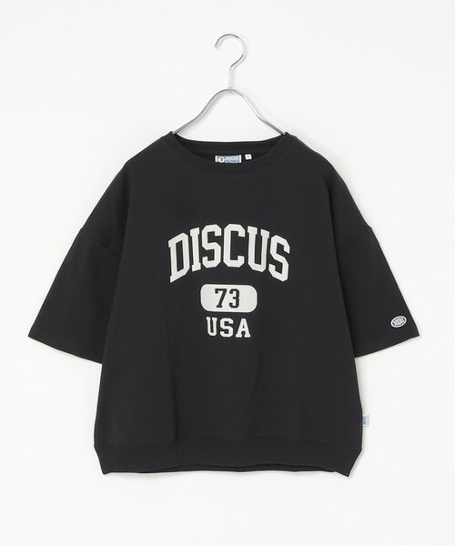 notch.（ノッチ）の「ＤＩＳＣＵＳカレッジＴシャツ（Tシャツ/カットソー・レディース・オフホワイト/杢グレー/ブラック/ライトブルー・M）」の2枚目の写真
