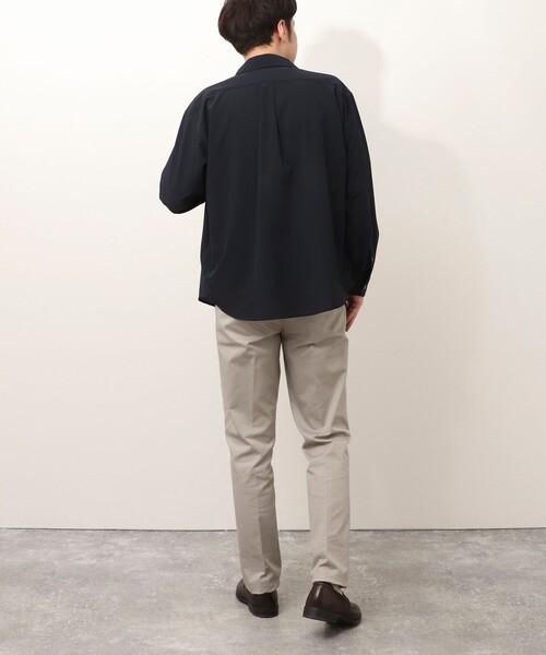 NOLLEY'S LIGHT(ノーリーズライト)の「ドットメッシュ レギュラーカラーシャツ(シャツ/ブラウス・メンズ・ネイビー/グレイッシュブルー・M/L)」の18枚目の写真