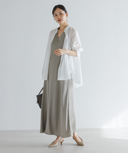 Noble（ノーブル）の「《追加・新色》シルキーコットンフォルムシャツ（シャツ/ブラウス・レディース・ブラウン/レッド系その他・FREE）」の22枚目の写真