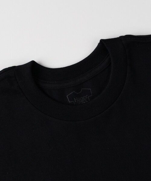 HANES(ヘインズ)の「【S~XLサイズ】KURO クルーネック半袖Tシャツ(Tシャツ/カットソー・メンズ・ブラック・L/M/S/XL)」の19枚目の写真