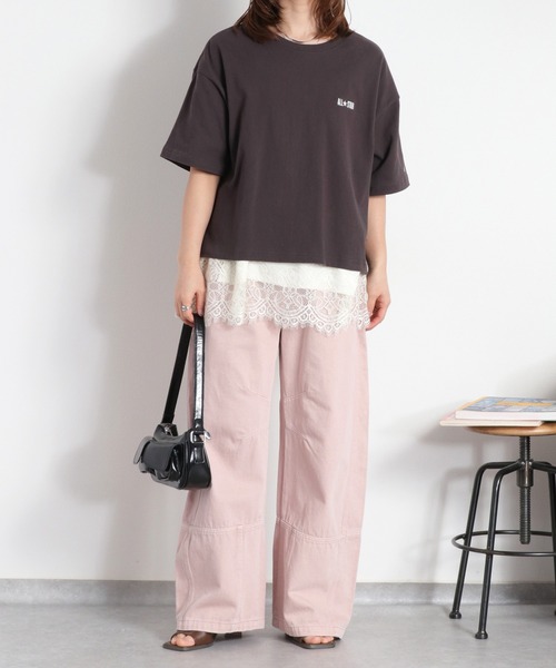 CONVERSE(コンバース)の「【CONVERSE】CVローカットシューズプリント ショートスリーブTee(Tシャツ/カットソー・レディース・ブラック/グリーン/ホワイト・M)」の15枚目の写真