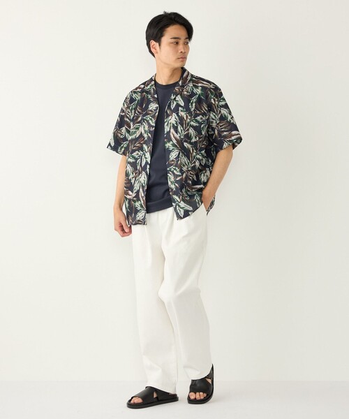 SHIPS Colors(シップス カラーズ)の「SHIPS Colors:〈洗濯機可能〉メッシュ プリント シャツ◇(シャツ/ブラウス・メンズ・オフホワイト/グリーン/ネイビー・MEDIUM/X-LARGE/LARGE)」の21枚目の写真