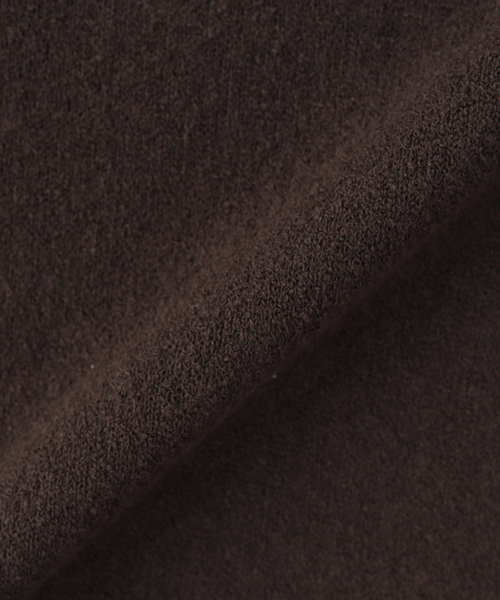 ATON(エイトン)の「ATON(エイトン)COTTON WASHI BOUCLE HALF SLEEVE POL(ニット/セーター・メンズ・ブラウン・4/6)」の3枚目の写真