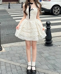 セール】【インフルエンサー企画】miko dot tutu dress（ワンピース