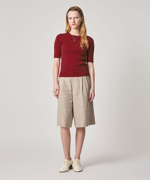 Steven Alan（スティーブンアラン）の「＜Steven Alan＞リブ プルオーバー ニット（ニット/セーター・レディース・レッド/オリーブ/オフホワイト・FREE）」の4枚目の写真