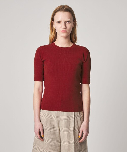 Steven Alan（スティーブンアラン）の「＜Steven Alan＞リブ プルオーバー ニット（ニット/セーター・レディース・レッド/オリーブ/オフホワイト・FREE）」の8枚目の写真