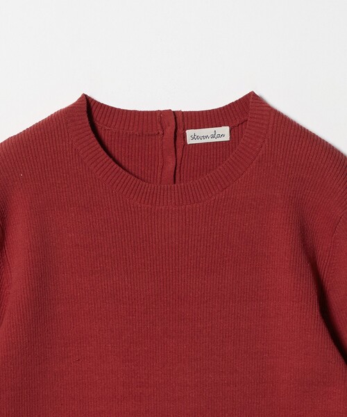 Steven Alan（スティーブンアラン）の「＜Steven Alan＞リブ プルオーバー ニット（ニット/セーター・レディース・レッド/オリーブ/オフホワイト・FREE）」の22枚目の写真
