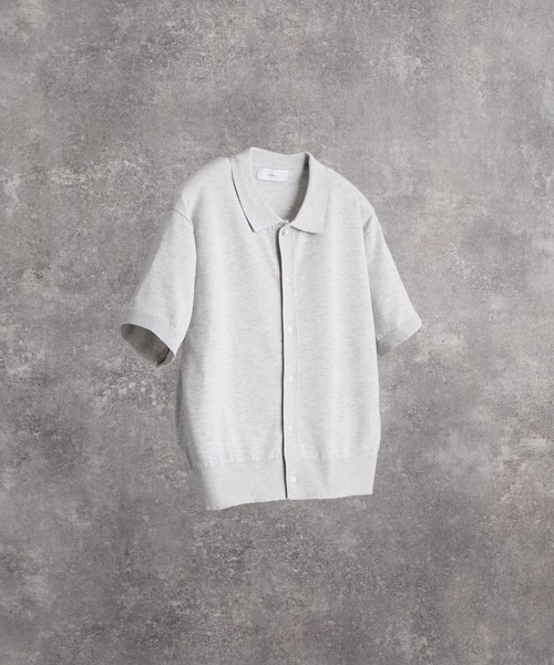 ADRER(アドラー)の「Short Sleeve Knit Shirt Cardigan / Machine Washable / ショートスリーブ ニットシャツカーディガン(マシンウォッシャブル)(カーディガン/ボレロ・メンズ・チャコールグレー/ワイン/ライトグレー・M/XS/L/S)」の18枚目の写真