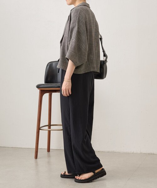 BEARDSLEY（ビアズリー）の「ストレッチジョーゼットパンツ（その他パンツ・レディース・ブラック/ネイビー・0/1）」の11枚目の写真