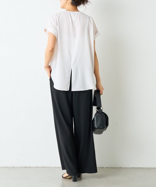 BEARDSLEY（ビアズリー）の「ストレッチジョーゼットパンツ（その他パンツ・レディース・ブラック/ネイビー・0/1）」の16枚目の写真