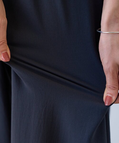 BEARDSLEY（ビアズリー）の「ストレッチジョーゼットパンツ【セットアップ】（その他パンツ・レディース・ブラック/ネイビー・0/1）」の20枚目の写真
