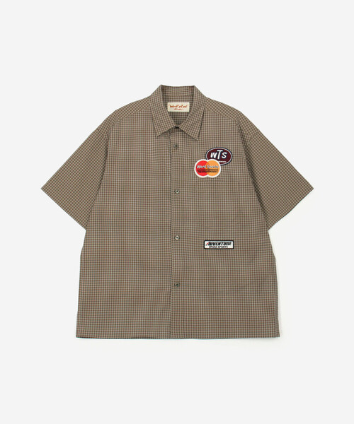 Work of Art Kendai(ワークオブアートケンダイ)の「Work of Art Kendai | コットンチェック 半袖シャツ MEN(シャツ/ブラウス・メンズ・アイボリー/ブラウン・L/M)」の11枚目の写真