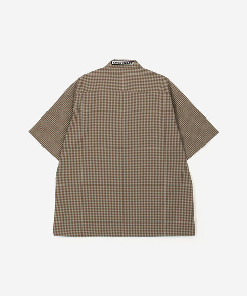 Work of Art Kendai(ワークオブアートケンダイ)の「Work of Art Kendai | コットンチェック 半袖シャツ MEN(シャツ/ブラウス・メンズ・アイボリー/ブラウン・L/M)」の10枚目の写真