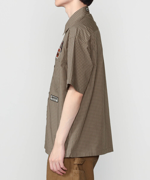 Work of Art Kendai(ワークオブアートケンダイ)の「Work of Art Kendai | コットンチェック 半袖シャツ MEN(シャツ/ブラウス・メンズ・アイボリー/ブラウン・L/M)」の14枚目の写真