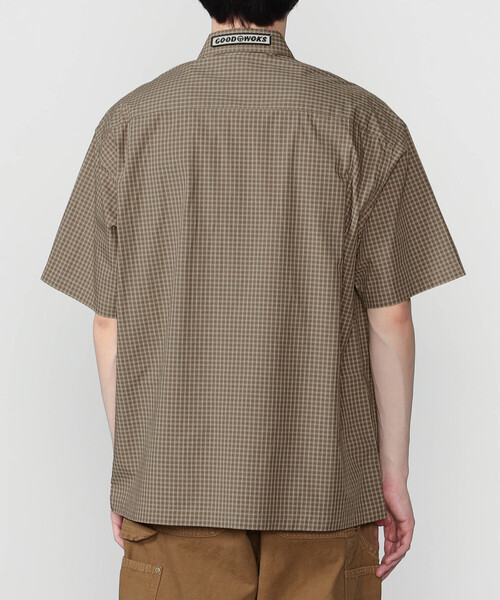 Work of Art Kendai(ワークオブアートケンダイ)の「Work of Art Kendai | コットンチェック 半袖シャツ MEN(シャツ/ブラウス・メンズ・アイボリー/ブラウン・L/M)」の13枚目の写真
