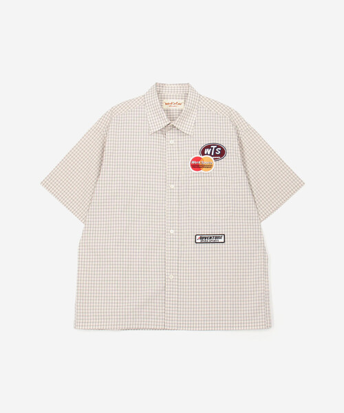 Work of Art Kendai(ワークオブアートケンダイ)の「Work of Art Kendai | コットンチェック 半袖シャツ MEN(シャツ/ブラウス・メンズ・アイボリー/ブラウン・L/M)」の16枚目の写真