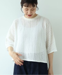 bulle de savon レースカットソー bulle de savon｜ビュルデサボンのトップス（レース）通販 - ZOZOTOWN