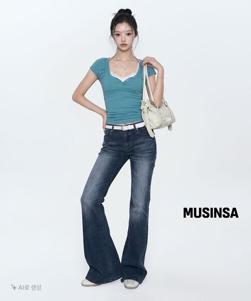 ROCKCAKE（ロックケーキ）の「ノヴァ ブーツカットジーンズ - インディゴ（デニムパンツ・レディース・その他・SMALL/MEDIUM/LARGE）」の6枚目の写真